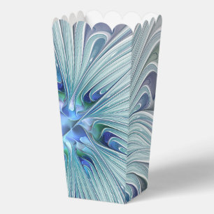 Floral Beauty Abstract Modern Blue Pastel Flower Favour Box