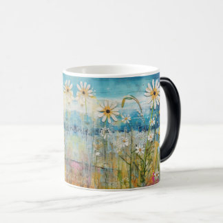 Floral Beauty: Watercolor Wash Abstract Art Magic Mug