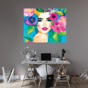 Floral Beauty World Color 2 Canvas Print