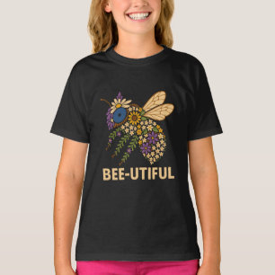 Floral Bee Fusion Bee-Utiful T-Shirt