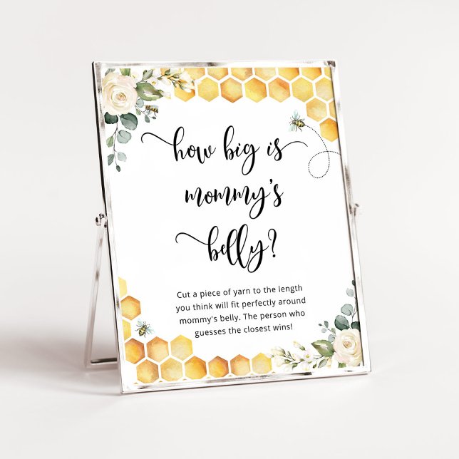 Floral bee how big is mommy's belly game poster (Creator Uploaded)