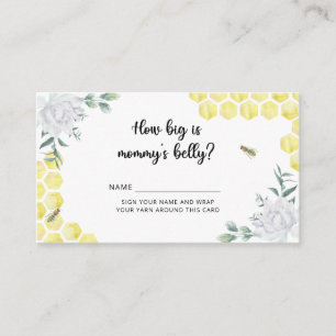 Floral Bee how big is mummy's belly  Enclosure Card