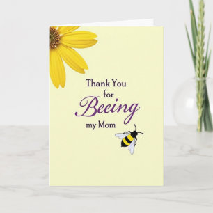 Floral Beeing Mothers Day Card