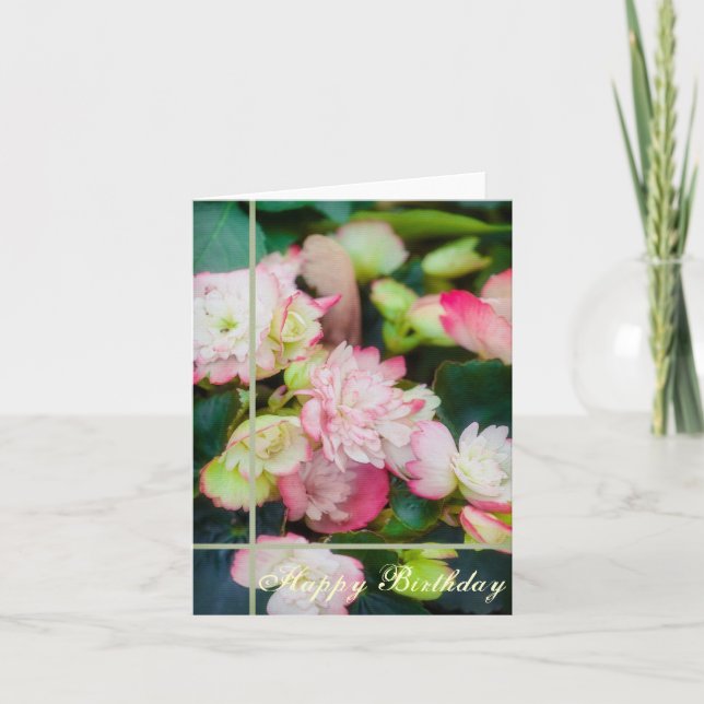 Floral - Begonia Card (Front)