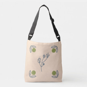 floral beige crossbody bag