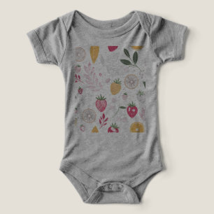 “Floral Bella+Canvas Infant Tri-Blend One Piece”