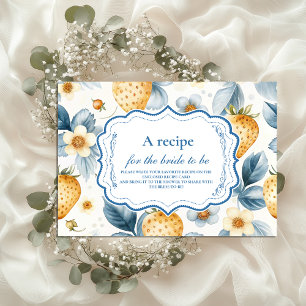 Floral Berry Chic Bridal Shower Enclosure Card