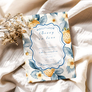 Floral Berry Chic Bridal Shower Invitation