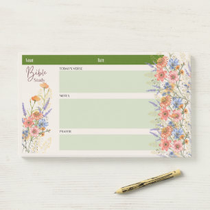 Floral BIBLE STUDY NOTES Christian Faith Gifts