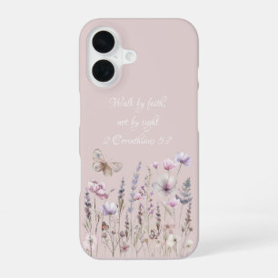 Floral Bible Verse iPhone 16 Case