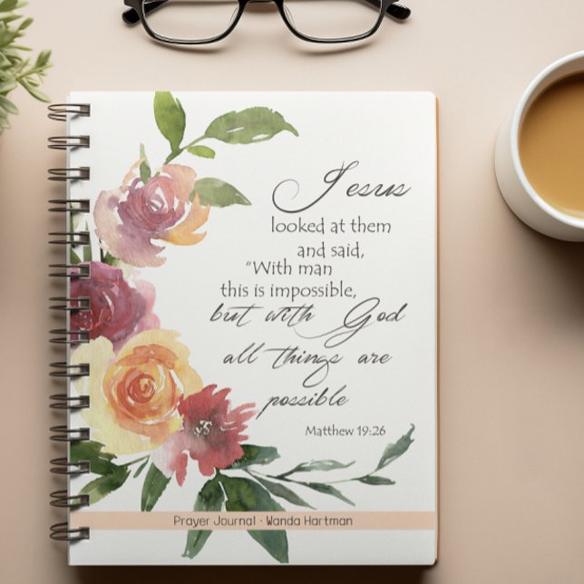 Floral Bible Verse Prayer Journal  (Creator Uploaded)