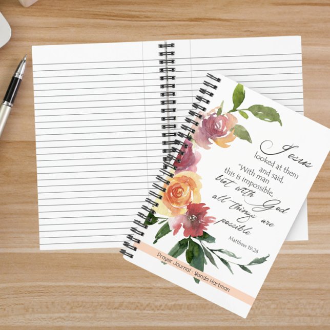 Floral Bible Verse Prayer Journal  (Creator Uploaded)