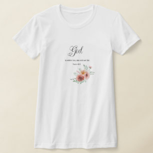 Floral BIble Verse  T-Shirt