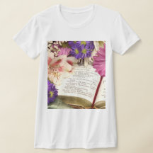 Floral Bible Verse Tee  Women’s Slim Fit T-shirt