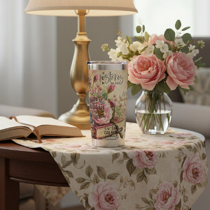 Floral bible verses personalised insulated tumbler