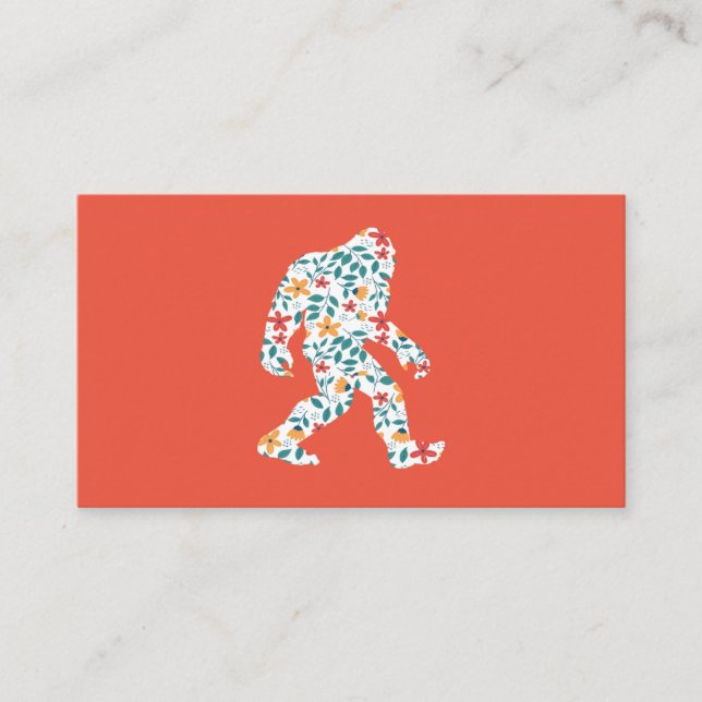 FLORAL BIGFOOT BUSINESS CARD (Front)
