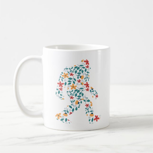 FLORAL BIGFOOT      COFFEE MUG (Left)