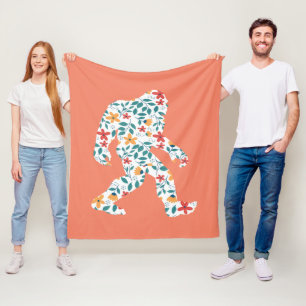 FLORAL BIGFOOT    FLEECE BLANKET
