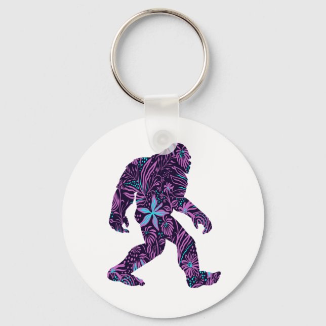FLORAL BIGFOOT    KEY RING (Front)