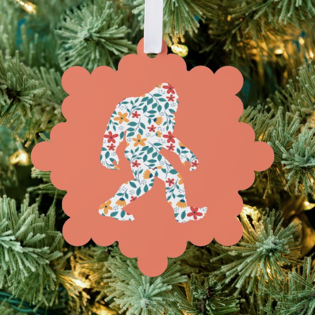 FLORAL BIGFOOT TREE DECORATION CARD (Insitu (Tree))