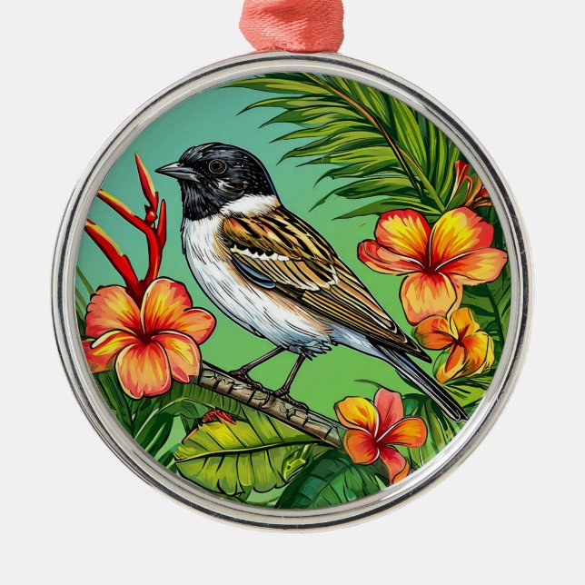 Floral Bird ornament Decorative Design (Front)