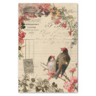 Floral Birds Ephemera Decoupage Tissue Paper