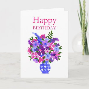 Floral Birthday Card - Flower Power