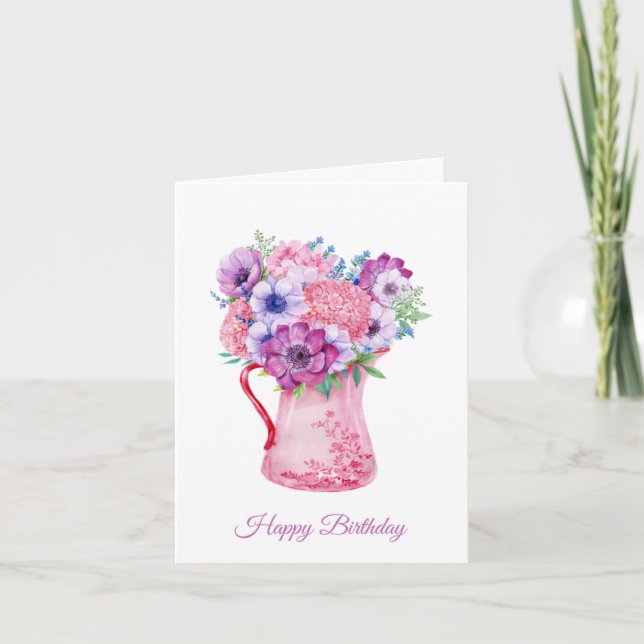 Floral Birthday Card for Her (Front)