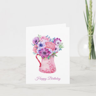 Floral Birthday Card for Her