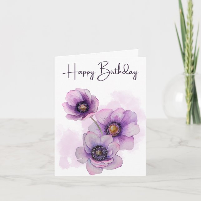 Floral Birthday Card for Her (Front)
