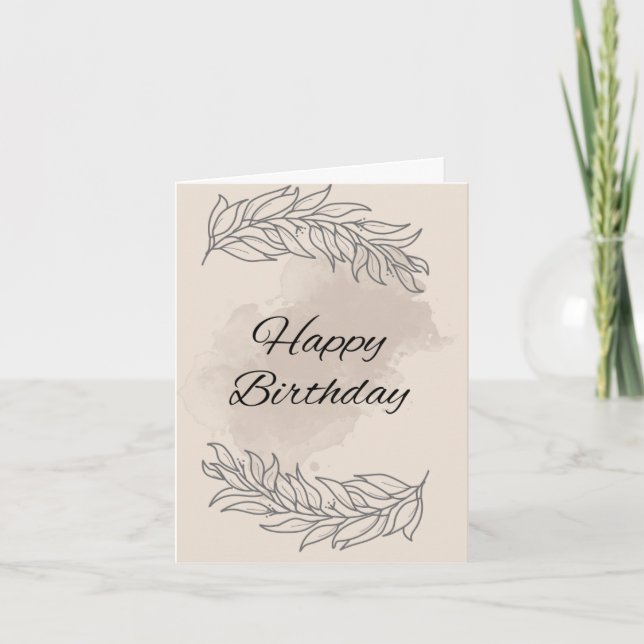 Floral Birthday Card for Her (Front)