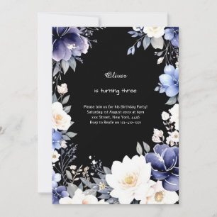 Floral Birthday Invitation