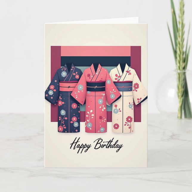 Floral Birthday Outfit Card (Front)
