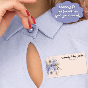 Floral Birthday Peach Violet Five Petal Wild Rose