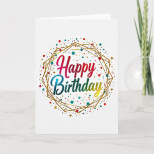 Floral Birthday Shimmer Card
