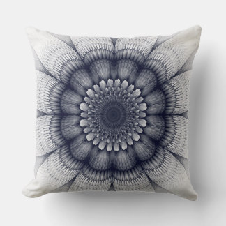 Floral black pattern cushion