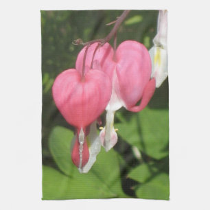 Floral Bleeding Heart - Durable Kitchen Tea Towel