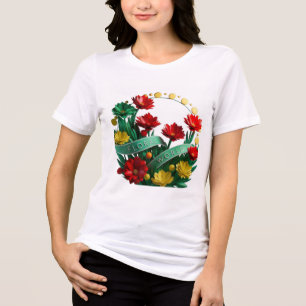 Floral Bliss Bella+Canvas Women's Tri-Blend T-Shir Shirt