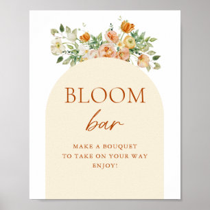 Floral Bloom Bar Digital Sign