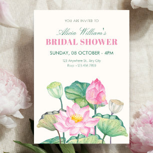 Floral bloom bridal shower invitation