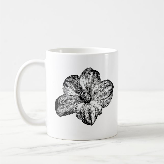 Floral Bloom Dawn Saxifraga Mug  (Left)