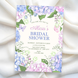 Floral bloom garden bridal shower invitation
