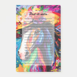 Floral Blooming Stallion Post-it Notes