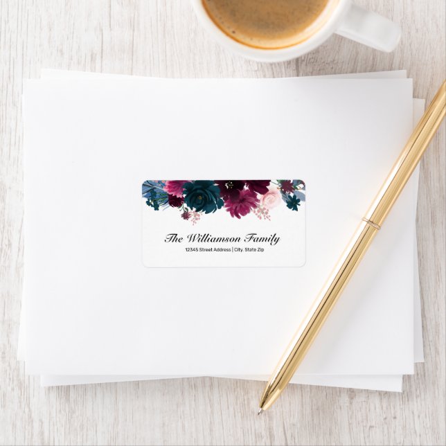 Floral Blooms - Address Label (Insitu)
