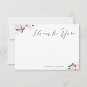 Floral Blooms Thank You Card