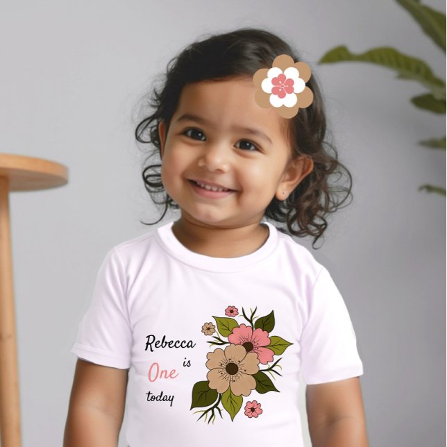 Floral blossom baby T-Shirt (Creator Uploaded)