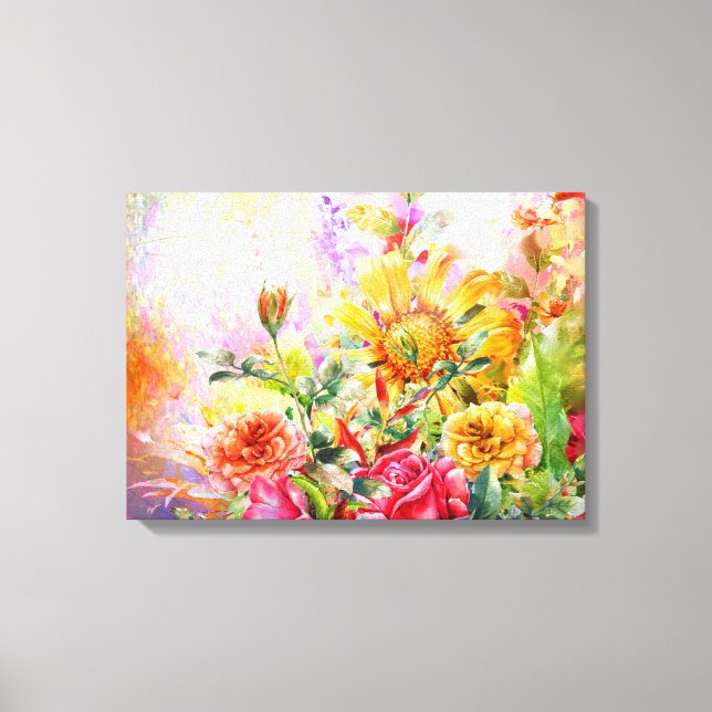 Floral Blossom Bloom Wall Art (Front)