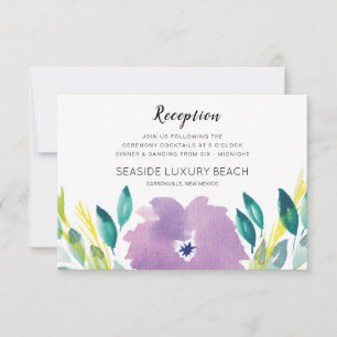 Floral Blossom Reception Card