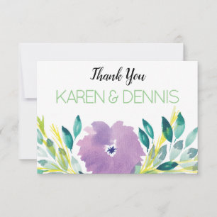 Floral Blossom Thank You Card
