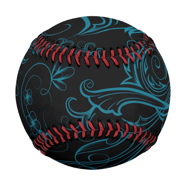 Floral Blue Baseball (Back)